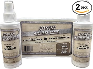 Stir Technologies Upholstery Cleaner Kit – 2-Pack Stain Removers for Couch, Sofa, Car Seats & Carpet – Targets Grease, F