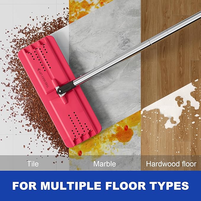 JOYMOOP Flat Mop System, Microfiber Mop and Bucket Set, Black, Floor & Wall Cleaning Mop for Home & Commercial Use, 60" Long Handle, Includes 5 Washable Pads