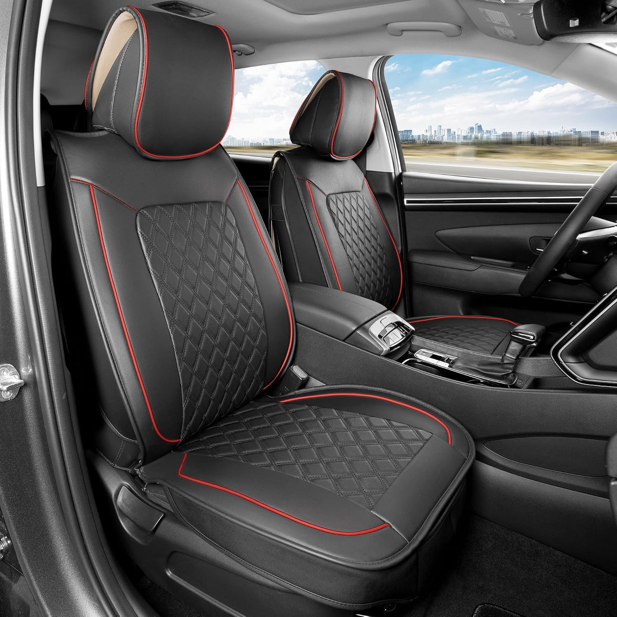 TrimLine Crimson Napa Leather Seat Covers for Cars & SUVs
