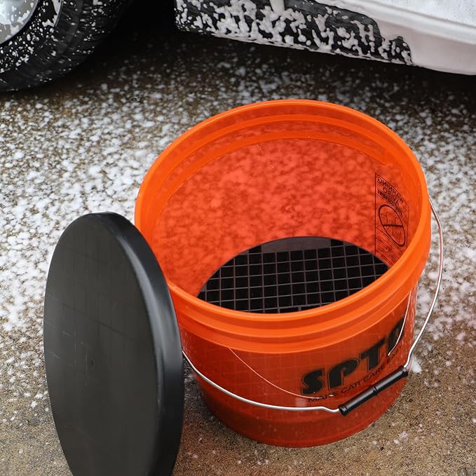 SPTA Car Wash Bucket Insert, 1Pc Car Washing Grit Trap, Car Wash Filter, Filter for Dust and Dirt, Car Cleaning Tool for Separating Gravel, Suitable for Cars Cleaning and Care Work