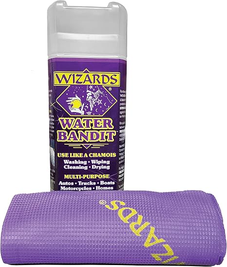 Wizards Water Bandit Synthetic Chamois, Car Drying Cloth, 27x17 King Size