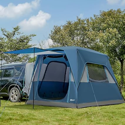 Portal 5-Person SUV Tent with Porch, Waterproof Windproof Car Camping