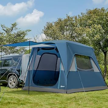 Portal 5-Person SUV Tent with Porch, Waterproof Windproof Car Camping