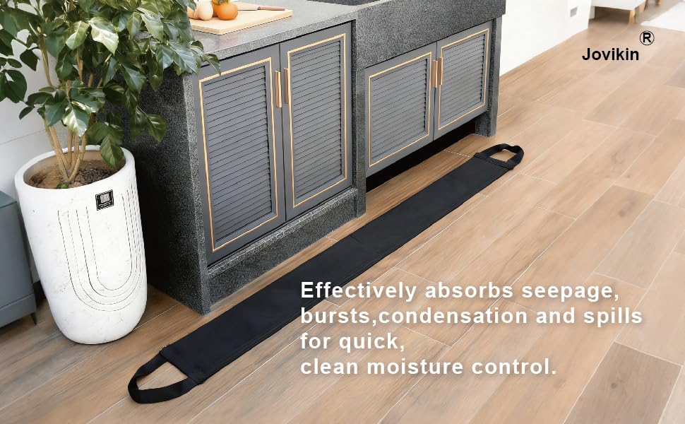 Super Absorbent Sock - 5" x 48" Water Absorbing Snake | 2 Gallon Capacity | Leak & Spill Control for Home, Basement & Industrial Spaces (Pack of 10)