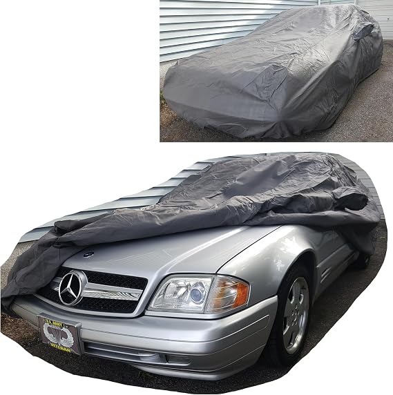 All Weather Waterproof car Cover Good for rain Snow uv Protection dust Compact Coupe Mustang XLR F-Type 370z SL550 GR Su