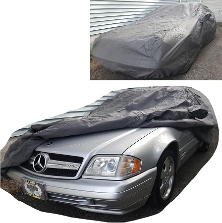 All Weather Waterproof car Cover Good for rain Snow uv Protection dust Compact Coupe Mustang XLR F-Type 370z SL550 GR Su