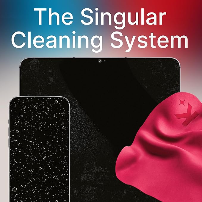 Koala Lens Cleaning Cloth | Japanese Microfiber | Glasses Cleaning Cloths | Eyeglass Lens Cleaner | Eyeglasses, Camera, VR/AR Headset, and Screen Cleaner | Pink & Orange (Pack of 2)