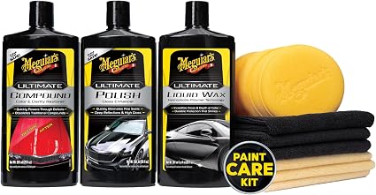 Meguiar's Ultimate 3 Step Paint Care Kit, Car Detailing and Polishing Kit