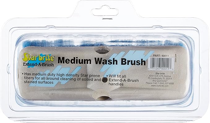 Star brite Medium Wash Brush (Blue), 8-Inch (Pack of 6)