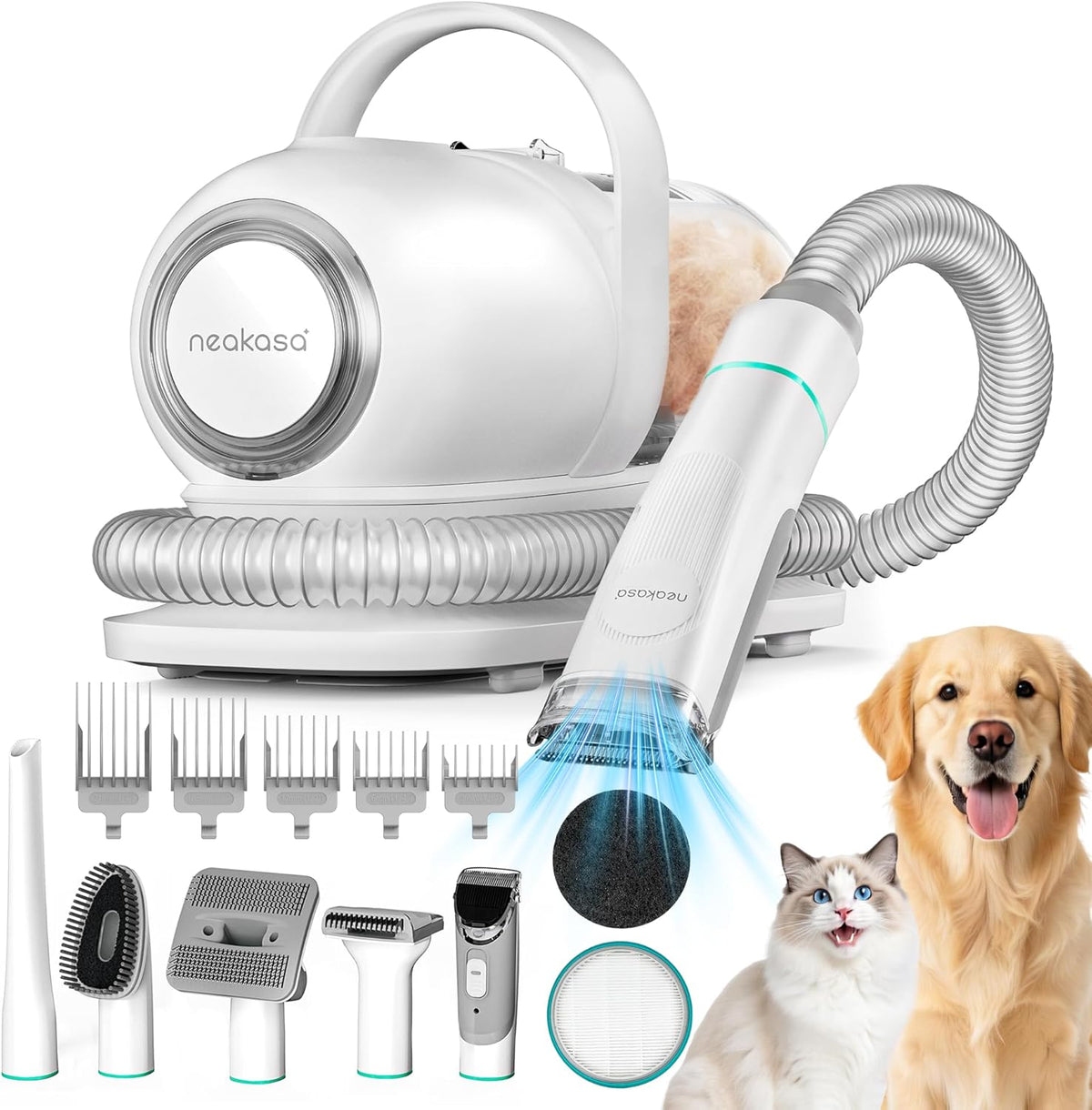 P1 Pro Dog Grooming Vacuum, 6-in-1 Kit, 2-Year Protection Plan