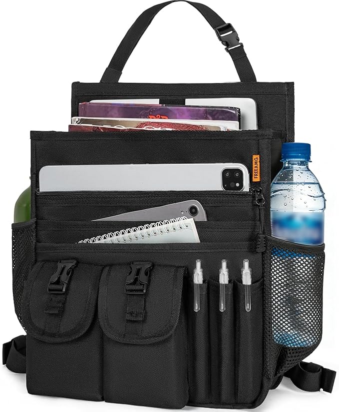 Car Front Seat Organizer with Dedicated Laptop Tablet Storage - Cleanova