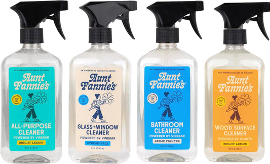 Aunt Fannie's Cleaning Spray Variety Pack, Multi-Surface, 4 Pack