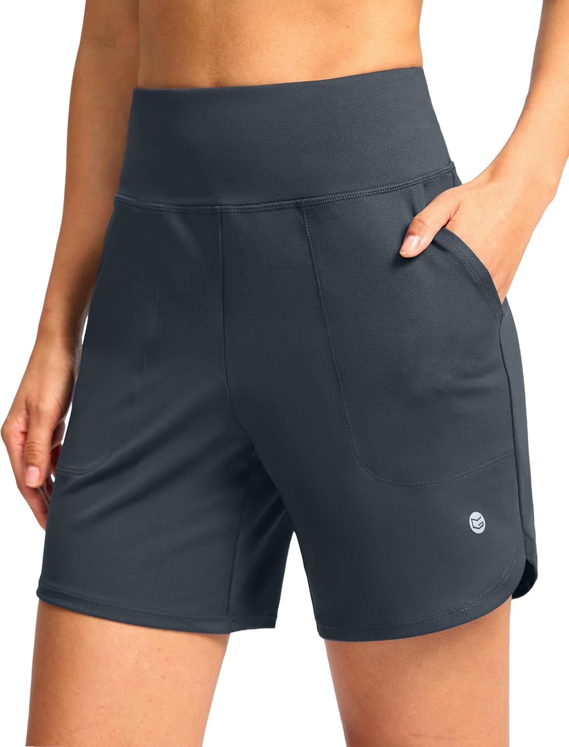 Women's Athletic Shorts 6" High Waisted Casual Shorts for Women
