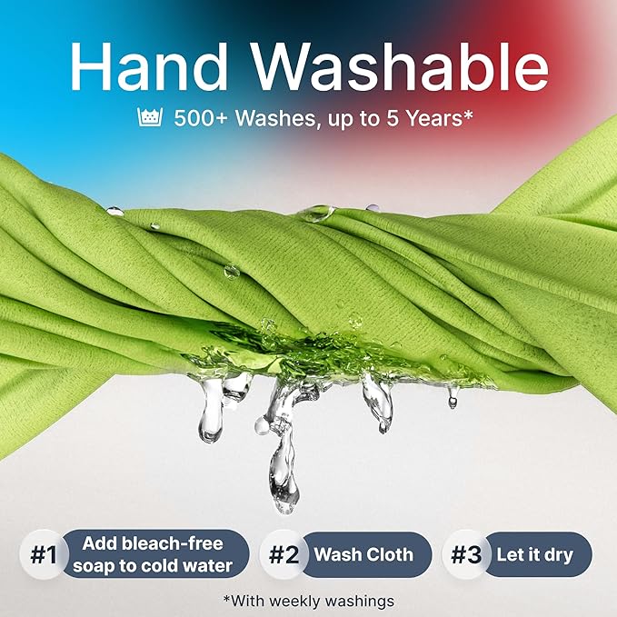 Koala Lens Cleaning Cloth | Japanese Microfiber | Glasses Cleaning Cloths | Eyeglass Lens Cleaner | Eyeglasses, Camera, VR/AR Headset, and Screen Cleaner | Black & Green (Pack of 3)