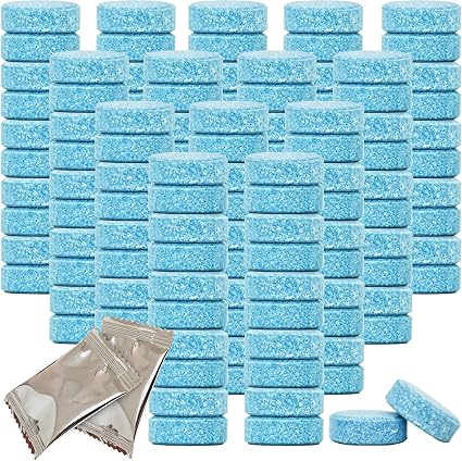 Beieverluck 400 Pieces Car Windshield Washer Fluid Concentrated Tablets Solid Windshield Effervescent Wiper Tablet for C