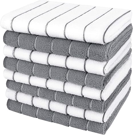 AIDEA Kitchen Towels, Absorbent Dish Cloth for Kitchen, Soft Dish Towels for Home, Multi-Purpose Cloths for Household Cl