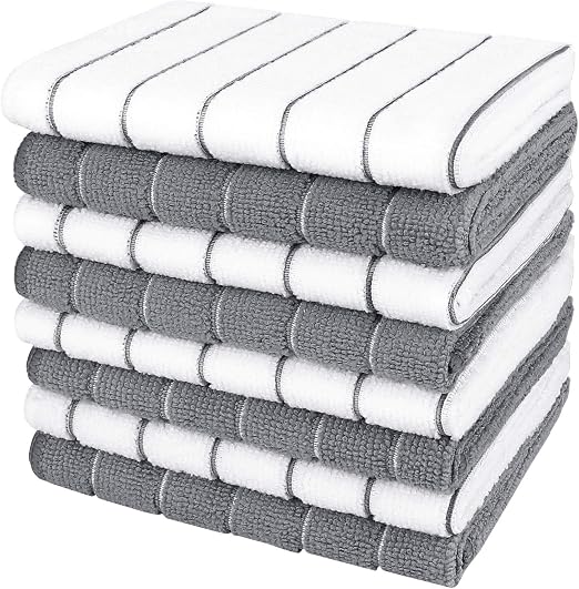 AIDEA Kitchen Towels, Absorbent Dish Cloth for Kitchen, Soft Dish Towels for Home, Multi-Purpose Cloths for Household Cl