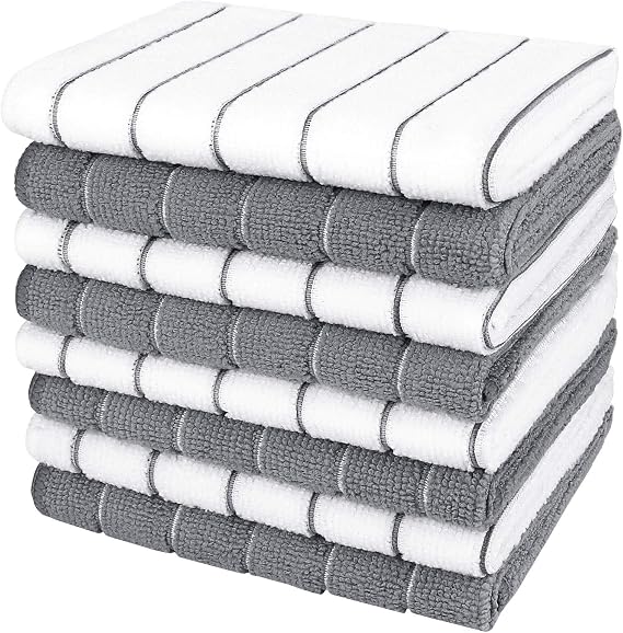 AIDEA Kitchen Towels, Absorbent Dish Cloth for Kitchen, Soft Dish Towels for Home, Multi-Purpose Cloths for Household Cl