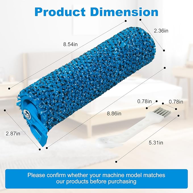 WW200 WW201 WW205 Brush Roller Replacement Parts Compatible with Shark Hydroduo Cordless Wet Dry Hard Floor Cleaner with Dirt-Reveal Technology, 2 HydroDuo Brushrolls, 1 Cleaning Brush, XSKBRSHRL200