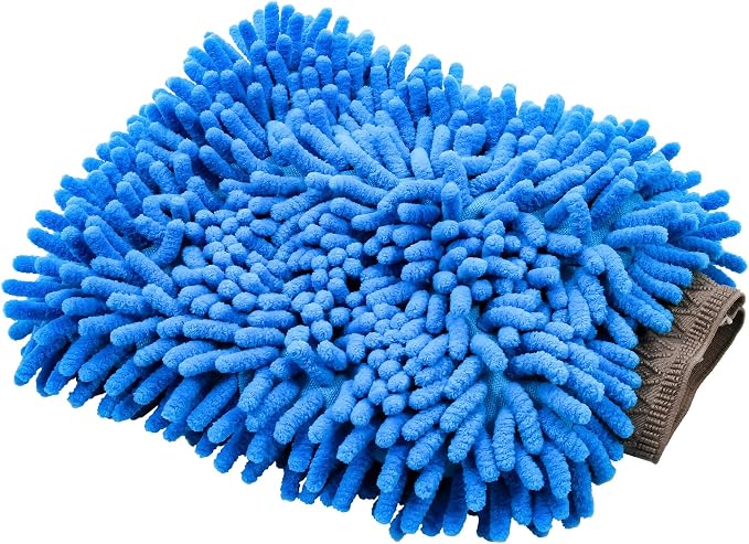 Camco Large Ultra-Absorbent Microfiber Wash Mitt, Perfect for Cleaning and Drying Cars, RVs, Boats, Motorycles and Truck