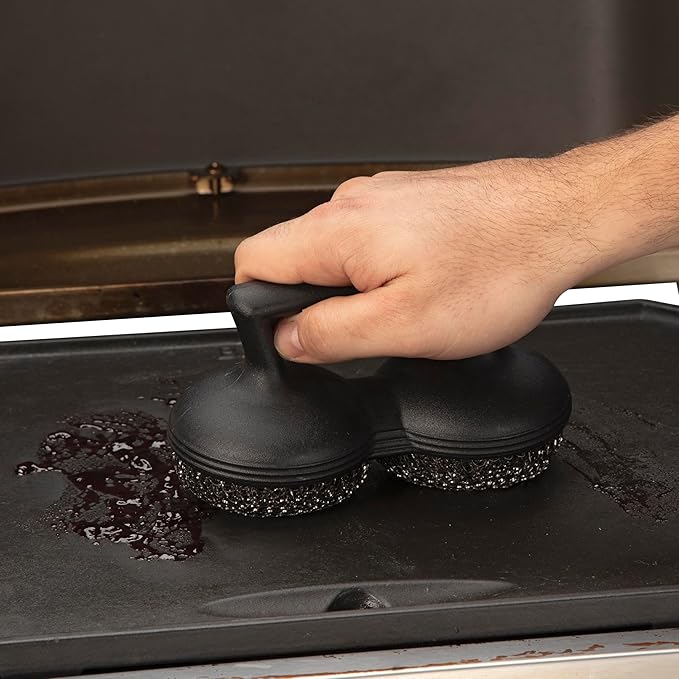 Cuisinart Power Scour Bristle‑Free Grill Brush – Heavy‑Duty Cleaning Tool for Grills and Griddle, Worry‑Free BBQ Scrubber, Great Gift for Men & Dad