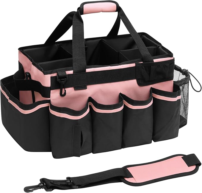 Large Cleaning Caddy, Professional Wearable Supplies Bag for Housekeepers, House Cleaners, and Car Detailing - Organizer