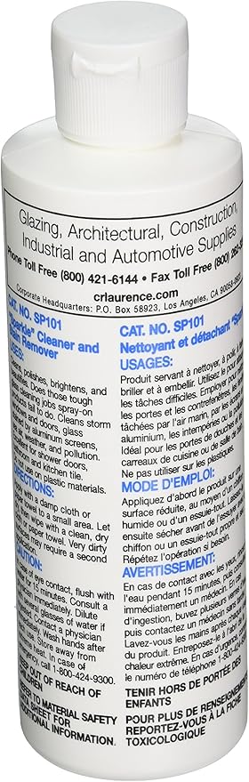 CRL "Sparkle" Cleaner and Stain Remover - 8 oz. Bottle