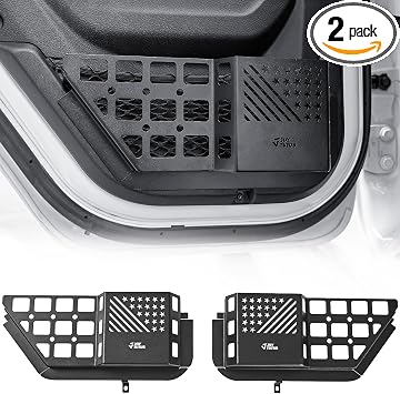 JOYTUTUS Rear Door Pocket Storage Box Compatible with 2018-2023 Wranlger JL Gladiator JT, Door Net Replacement Side Inse