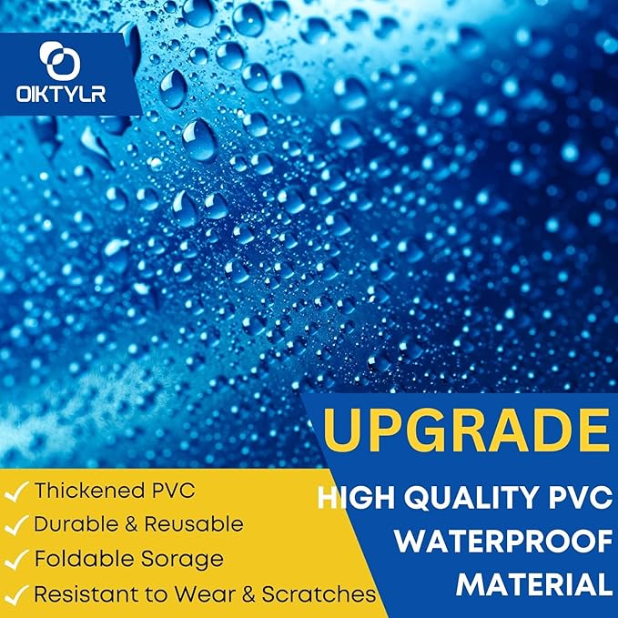 Oiktylr Mini Split Cleaning Kit Bag with 2L High Pressure Sprayer, Air Conditioner Cleaning Kit with Waterproof PVC AC Cleaning Cover Bib with HVAC Cleaning Tools, Small