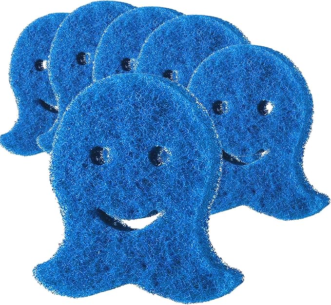 Pet Hair Remover for Laundry, 6PCS Reusable Dog & Cat Hair Remover Tool - Removes Pet Fur, Hair, Lint, Dander from Clothes &Washing Machine. (Blue, Octopus)