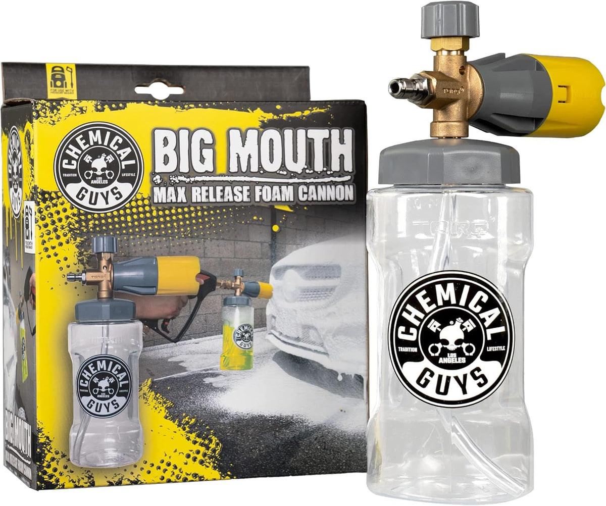 Big Mouth Max Foam Cannon for Pressure Washers, 34 oz Bottle