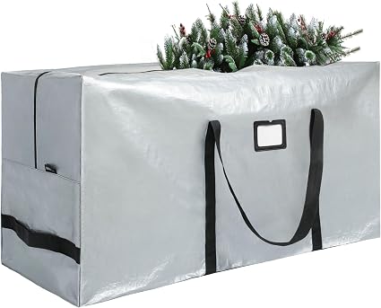 Large Christmas Tree Storage Bag Heavy Duty 9 Ft (Gray)