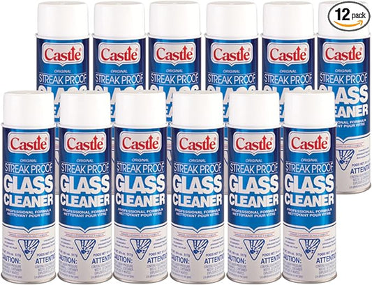 Castle C2003 Streak Proof Glass Cleaner, 12-Pack (Case)