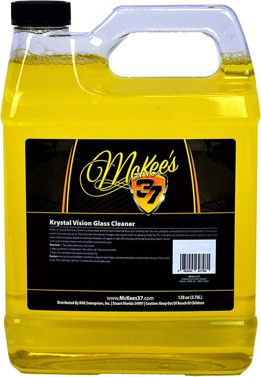McKee's 37 MK37-2021 Krystal Vision Glass Cleaner, 128 oz.