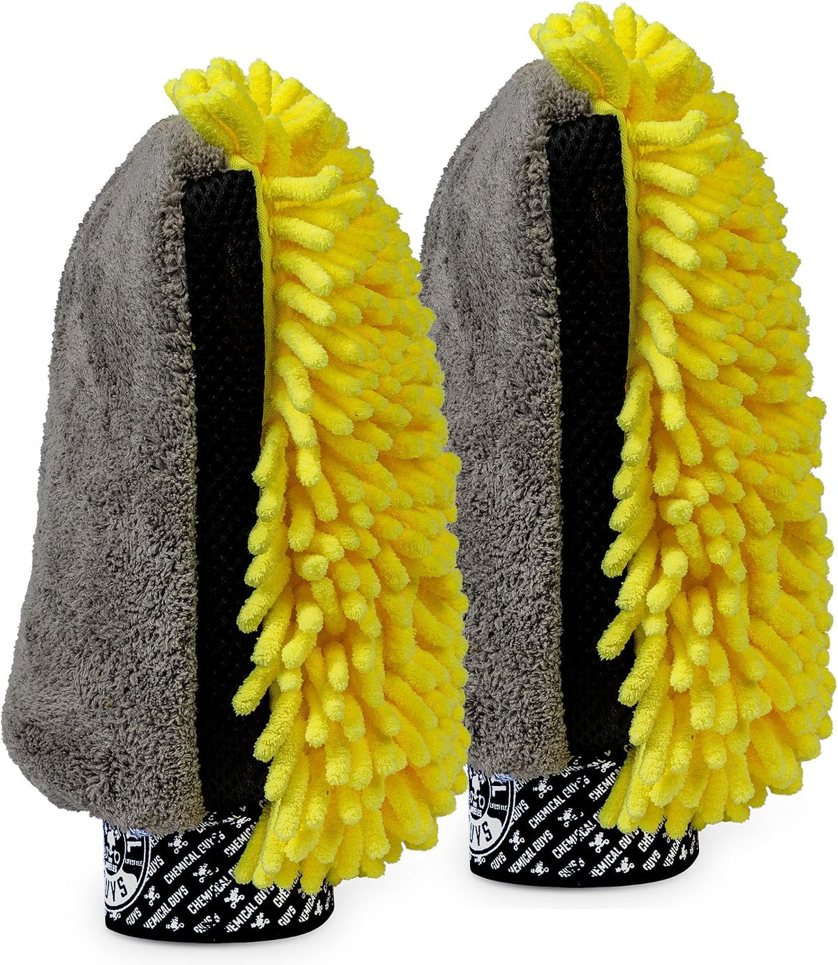 Three-Way Plush Microfiber Wash Mitt, Scratch-Free, 2 Pack