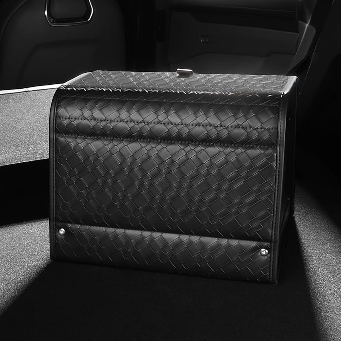 Trunk Organizer for suv,car storage organizer,lid Box,PU Leather & PP Honeycomb Board,Fixed with screws extremely sturdy
