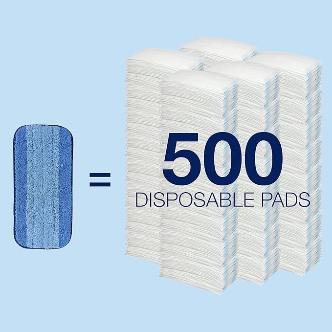 Bona® Microfiber Cleaning Pads for use with Swiffer® WETJET® Spray Mop only, 3 Pack, Washable & Reusable up to 500 Times