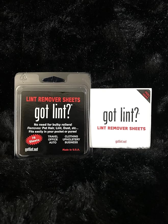 Generic got lint? | Lint Remover Sheets | 3 Pack (225 Total lint Removing Sheets), White