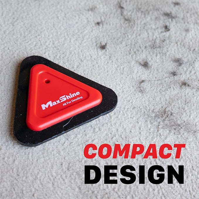 Maxshine Universal Mini Pet Hair Remover Tool – 3-Sided Teeth Brush for Car Interior, Carpets, Dogs & Cats – Easy-to-Clean Hair Removal Tool – Premium Car Detailing Accessory