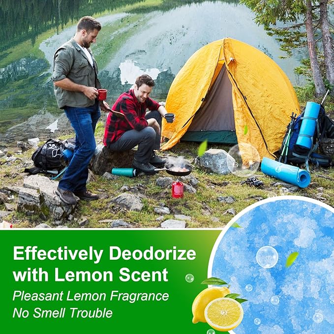 Poo Gel for Portable Toilet, Poo Gel for Camping Toilet, Poo Deodorizing Treatment Portable for car Camping Camping Toilet Bags