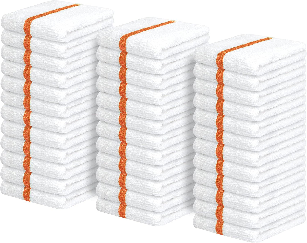 Terry Bar Mop Towels (Value Pack of 36) Size 16"x19" – Absorbent and Durable, Multipurpose Cleaning Rags, Cotton Cleaning Cloths, Terry Cloth Rags, Reusable Shop Rag