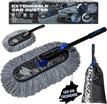 Flash Dog Telescoping Car Duster, Exterior and Interior Set