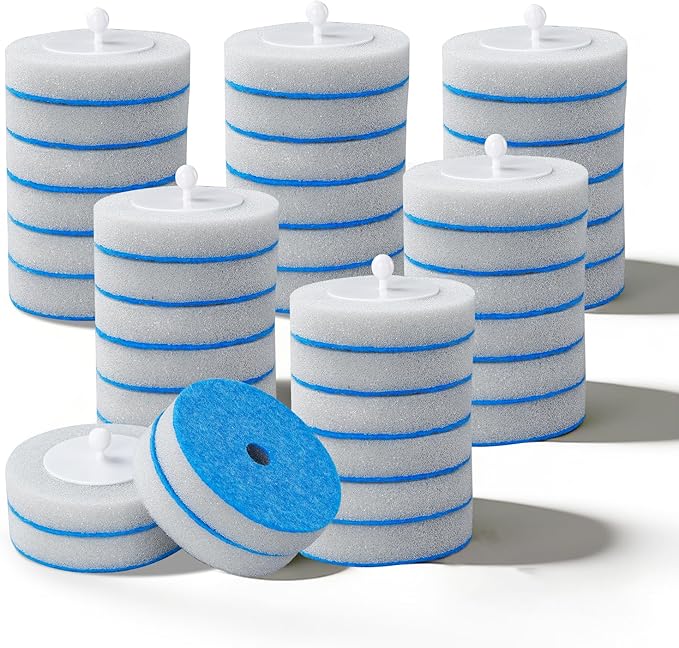 JUDRDO Toilet Wand Refills,Toilet Refill Pads, Disposable Toilet Brush Heads for Toilet and Bathroom Cleaning