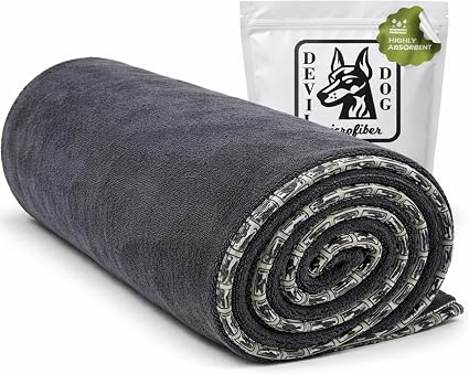 Dog Drying Towel for Dogs – Extra Large 24" x 35" Microfiber Dog Bath Towel, 1200 GSM Twisted Loop, Ultra Absorbent, Edg