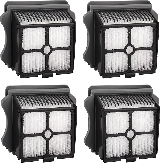 4 Pack Replacement Vacuum Filters Compatible with Tineco iFloor 3, Floor ONE S3, Floor ONE S5, Floor ONE S5 Pro Cordless Wet Dry Vacuum Cleaner