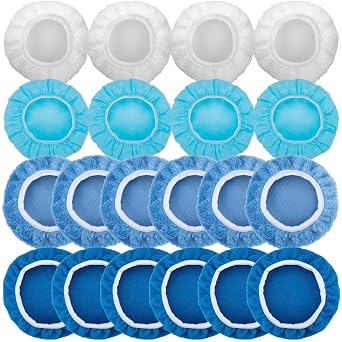 BFXM 20PCS Car Buffer Pads Set, 5-6 Inch Buffing Pads for Orbital Buffer