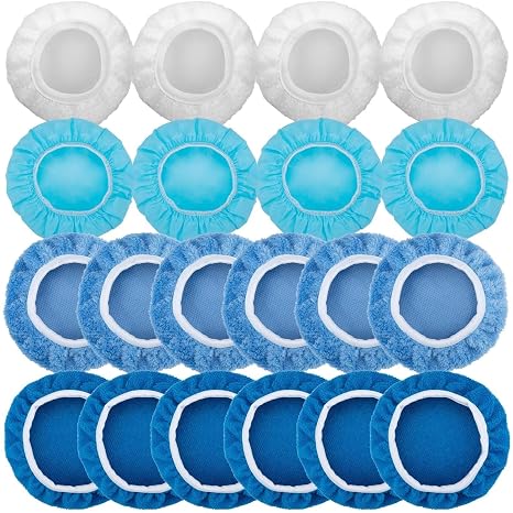 BFXM 20PCS Car Buffer Pads Set, 5-6 Inch Buffing Pads for Orbital Buffer