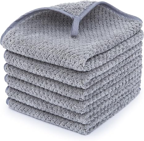MaopaoBeauty Washcloth Set for Bathroom - Quick Drying - Ultra Soft Microfiber Absorbent Towel for Bath Fitness, Gym, Sh