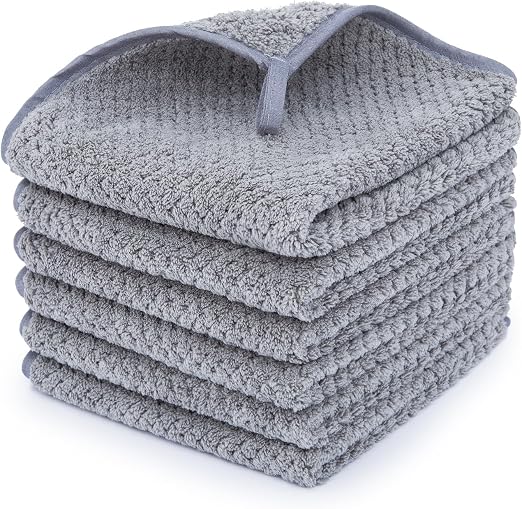 MaopaoBeauty Washcloth Set for Bathroom - Quick Drying - Ultra Soft Microfiber Absorbent Towel for Bath Fitness, Gym, Sh