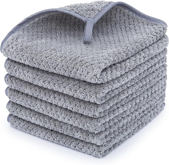 MaopaoBeauty Washcloth Set for Bathroom - Quick Drying - Ultra Soft Microfiber Absorbent Towel for Bath Fitness, Gym, Sh